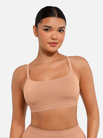 Feelingirl Everyday Wireless Invisible Square Neck Bra