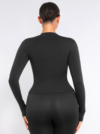 Feelingirl Seamless Long-Sleeve Workout Top