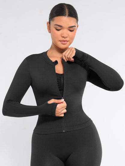Feelingirl Seamless Long-Sleeve Workout Top