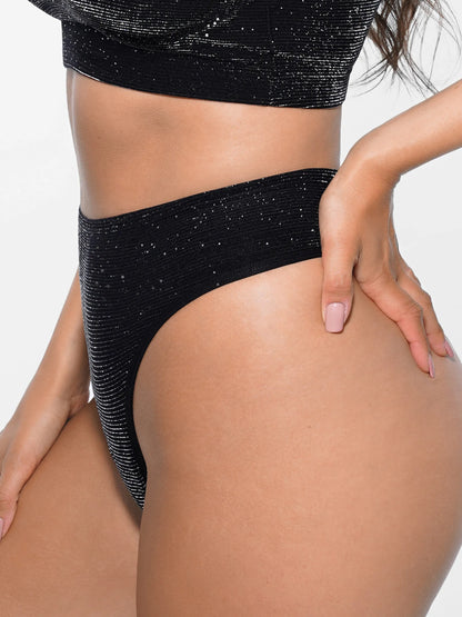 Feelingirl Seamless Shimmer Low-Rise Thong