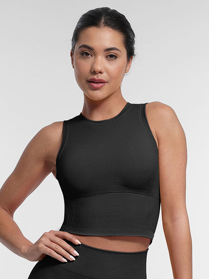 Feelingirl Seamless Sports Top with Built-in Bra