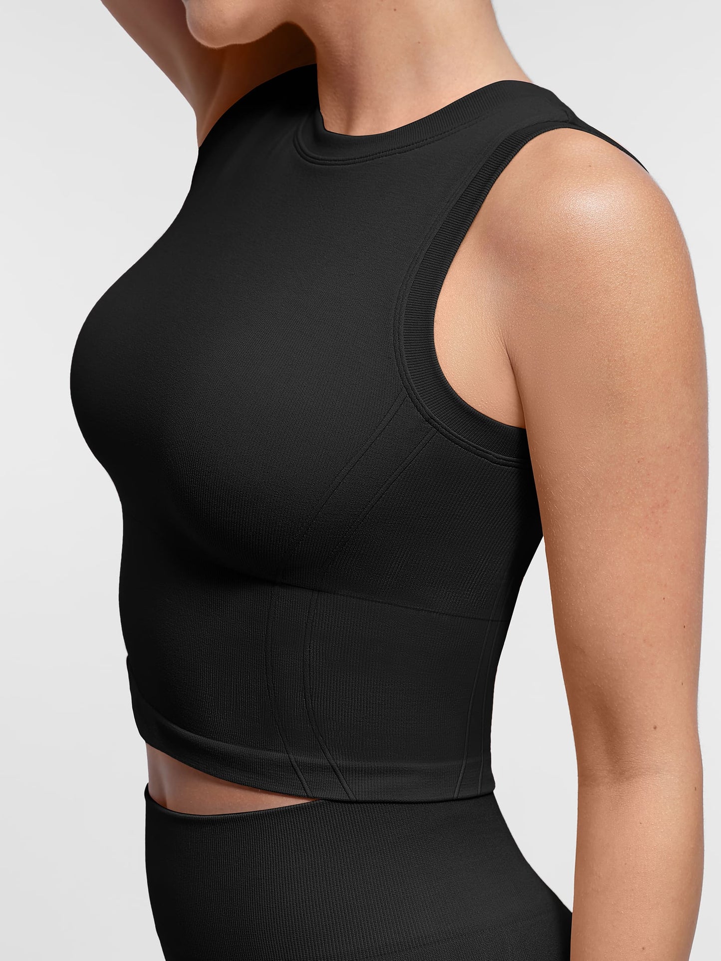 Feelingirl Seamless Sports Top with Built-in Bra