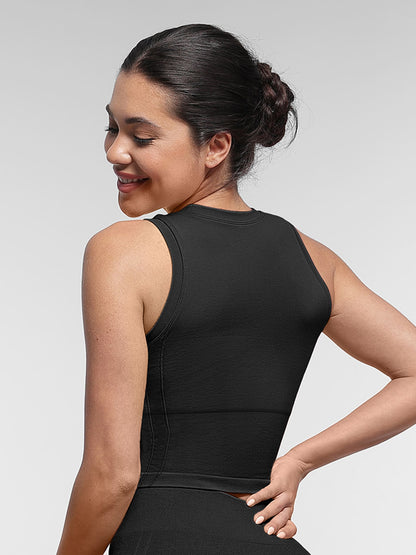 Feelingirl Seamless Sports Top with Built-in Bra