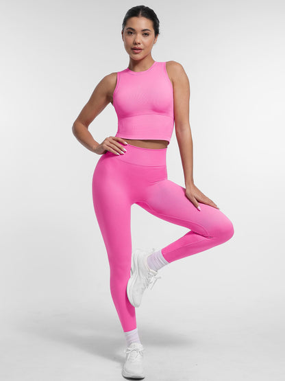 Feelingirl Seamless Sports Top with Built-in Bra
