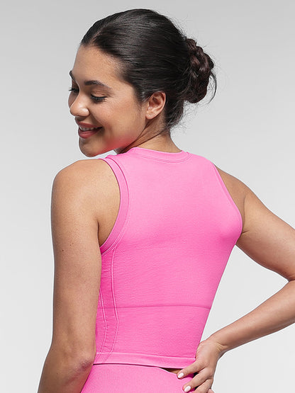 Feelingirl Seamless Sports Top with Built-in Bra