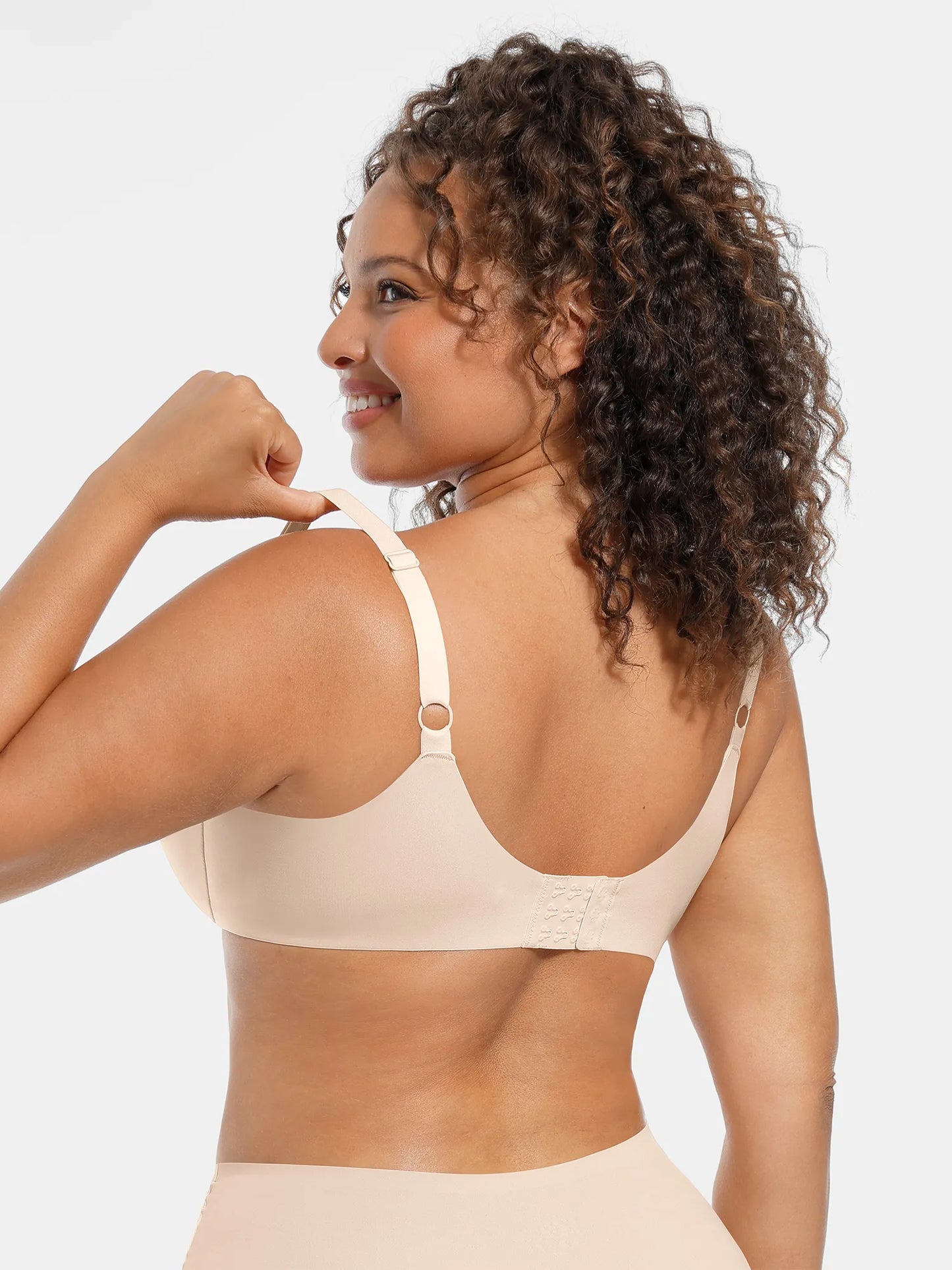 Feelingirl Underwire Adjustable Deep V-neck Bra