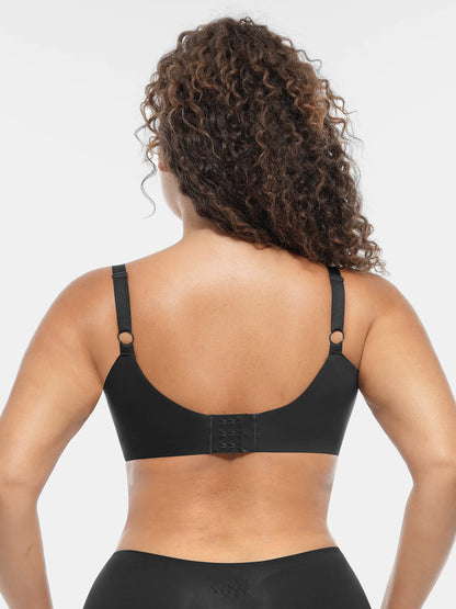 Feelingirl Underwire Adjustable Deep V-neck Bra