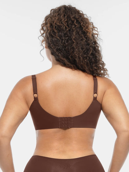 Feelingirl Underwire Adjustable Deep V-neck Bra