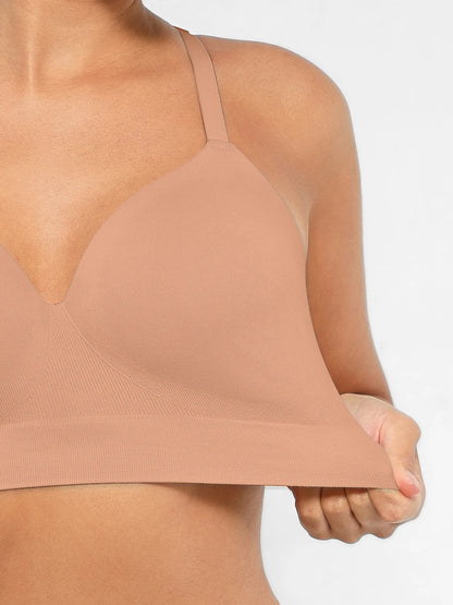Feelingirl Wireless Push-Up Seamless Comfort Full Coverage Bra