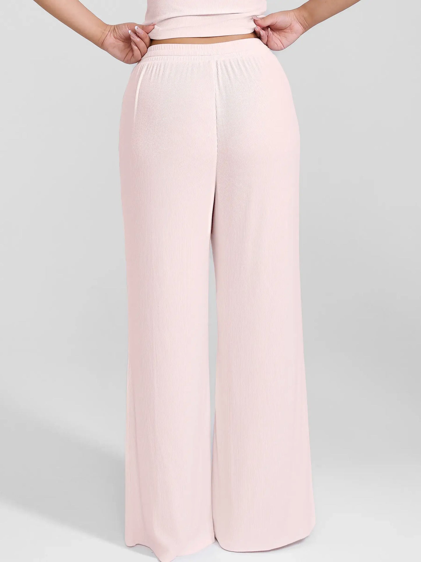 Feelingirl Breathable Ribbed Lounge Pants