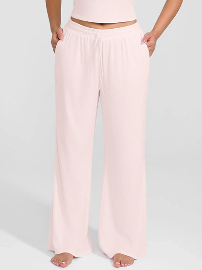 Feelingirl Breathable Ribbed Lounge Pants
