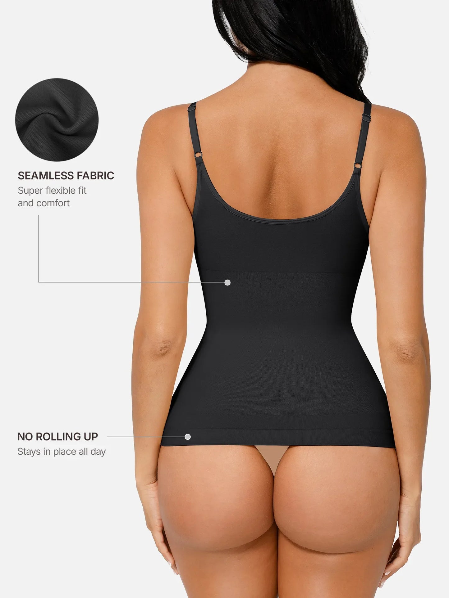 Feelingirl Bust Support Waist and Abdomen Control Shape Tank Top Vest