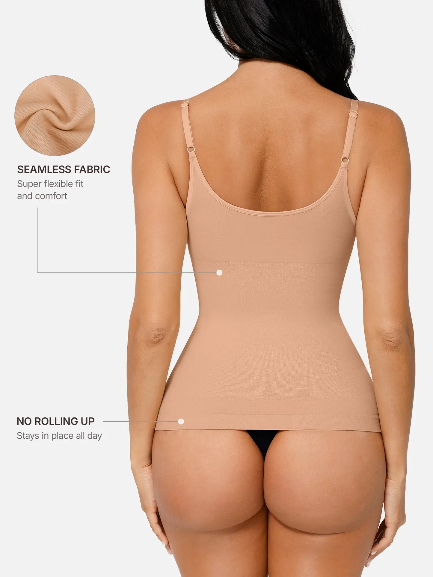 Feelingirl Bust Support Waist and Abdomen Control Shape Tank Top Vest