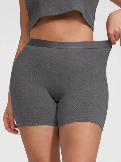Feelingirl Comfortable Stretchy Mid-Waist Boxer Shorts
