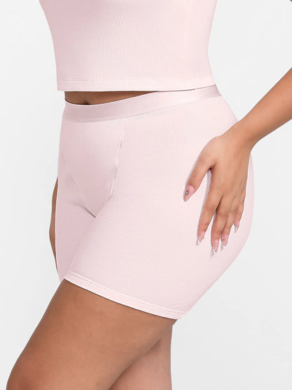 Feelingirl Comfortable Stretchy Mid-Waist Boxer Shorts
