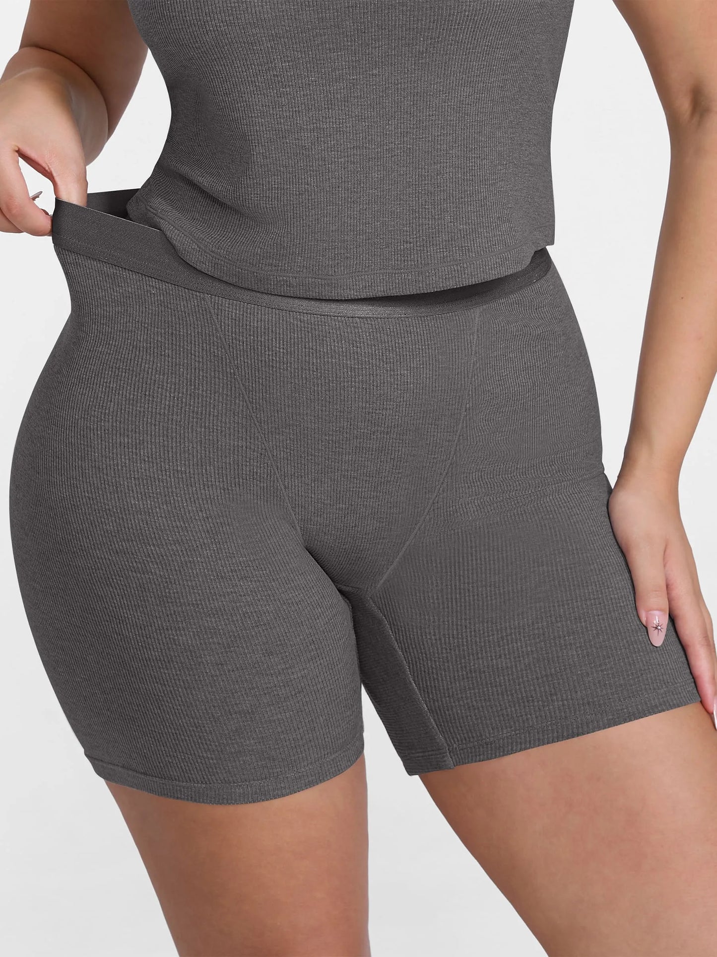 Feelingirl Comfortable Stretchy Mid-Waist Boxer Shorts