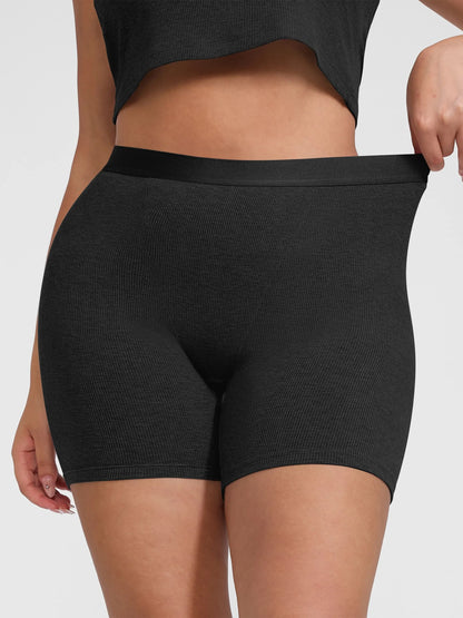 Feelingirl Comfortable Stretchy Mid-Waist Boxer Shorts