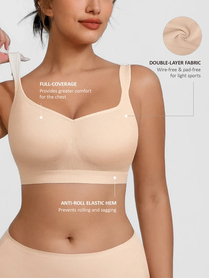 Feelingirl Full Coverage Smoothing Wireless Bra