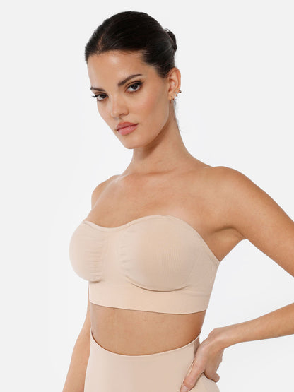 Feelingirl Seamless Anti-Slip Bandeau Bra