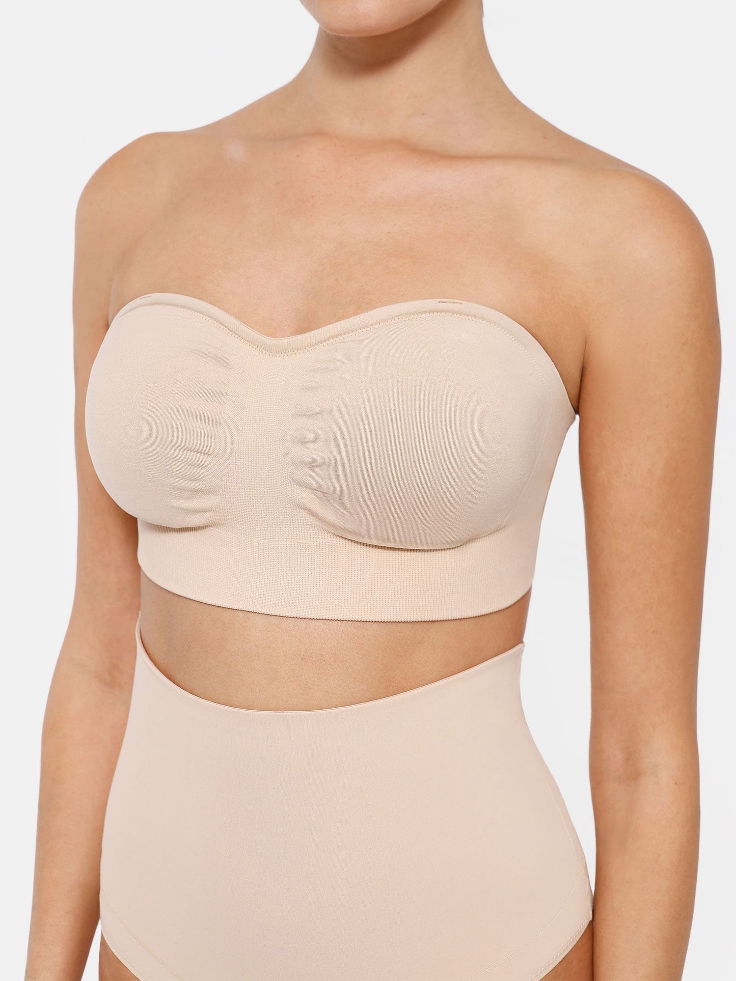 Feelingirl Seamless Anti-Slip Bandeau Bra