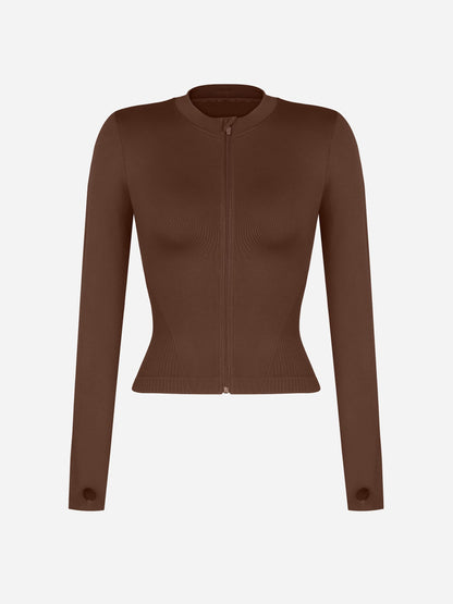 Feelingirl Seamless Long-Sleeve Workout Top