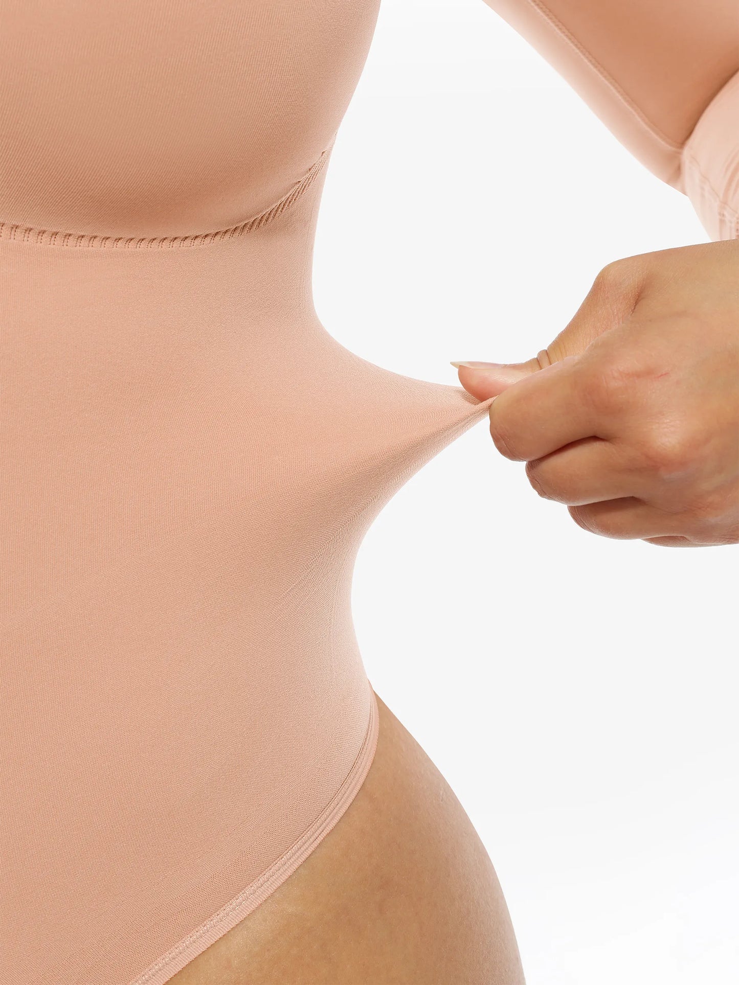 Feelingirl Seamless Supportive Long Sleeve Tummy Control Bodysuit