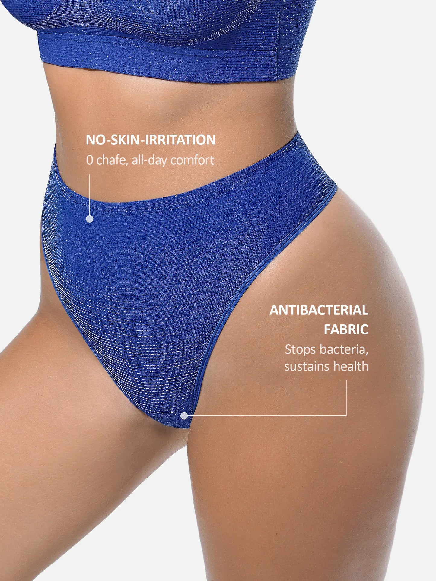 Feelingirl Seamless Shimmer Low-Rise Thong