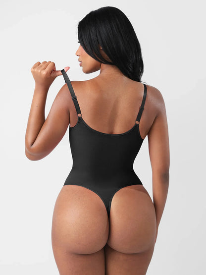 Feelingirl Seamless Tummy Control Zipper Sculpt and Support Bodysuit