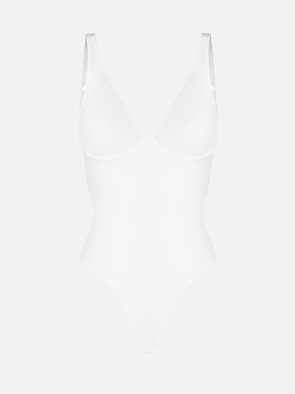 Feelingirl V Neck Tummy Control Shaping Bodysuit