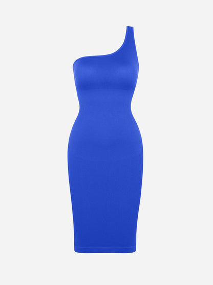 Feelingirl One-Shoulder Shaper Dress with Built-In Bra