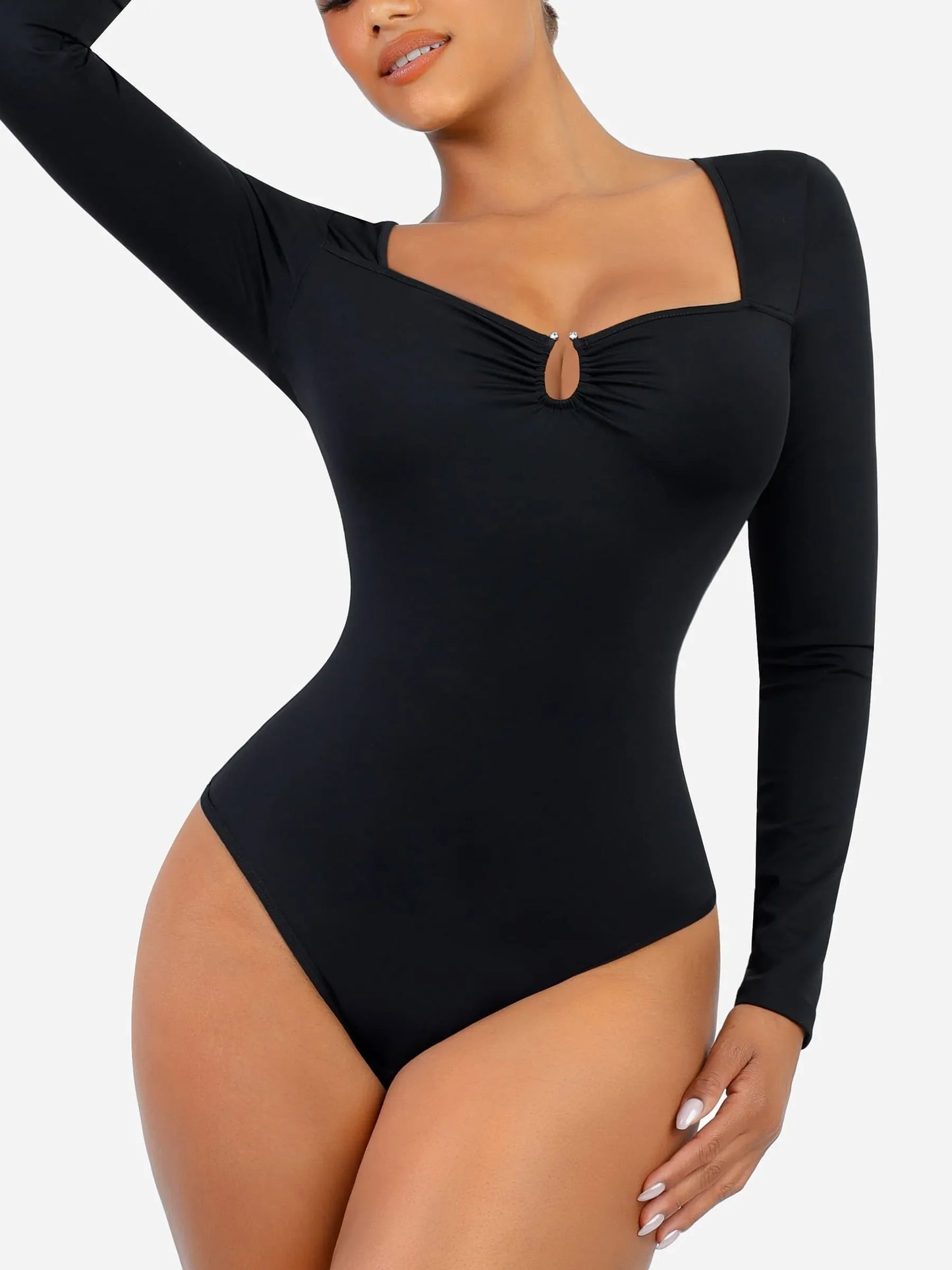 Feelingirl Slimming Long-Sleeve Shapewear Bodysuit