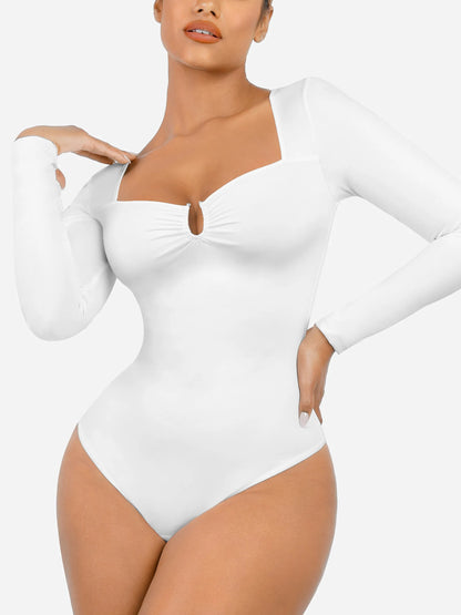 Feelingirl Slimming Long-Sleeve Shapewear Bodysuit