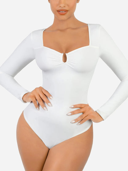 Feelingirl Slimming Long-Sleeve Shapewear Bodysuit