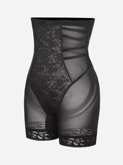 Feelingirl Patterned Lace Breathable Shapewear Shorts