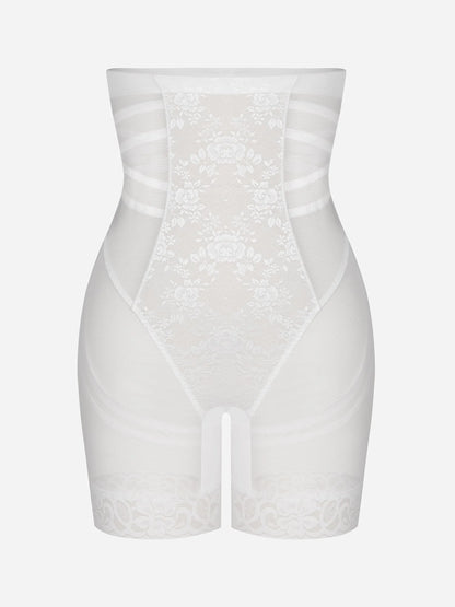 Feelingirl Patterned Lace Breathable Shapewear Shorts