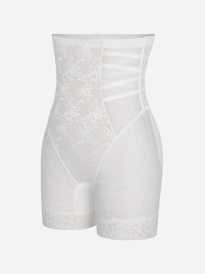 Feelingirl Patterned Lace Breathable Shapewear Shorts