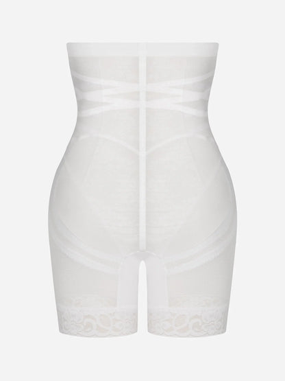 Feelingirl Patterned Lace Breathable Shapewear Shorts