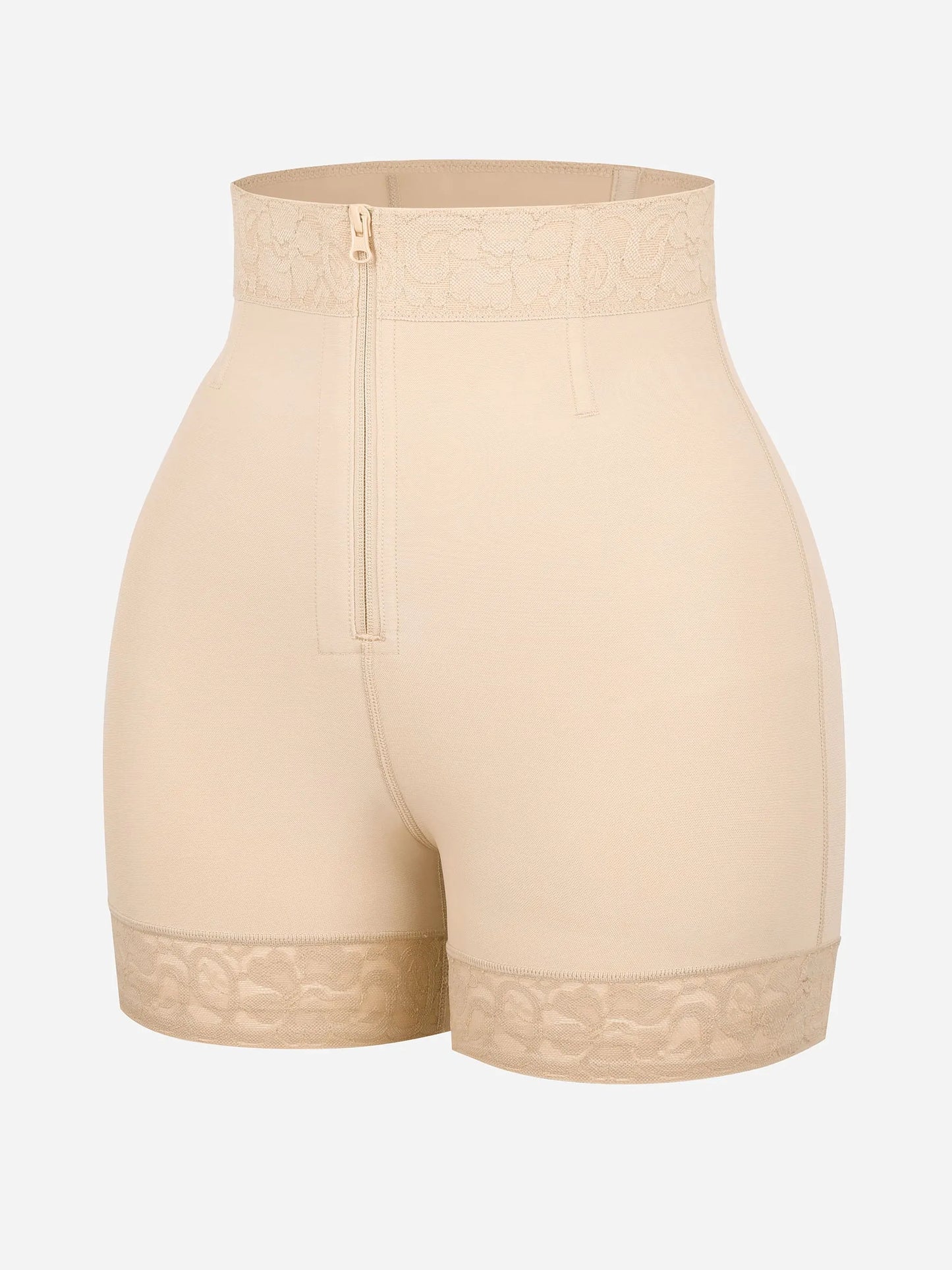 Feelingirl Tummy Control Shaping Shorts Butt Lifter with Clasps and Zipper