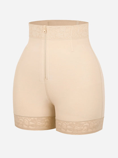 Feelingirl Tummy Control Shaping Shorts Butt Lifter with Clasps and Zipper