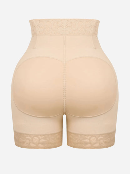 Feelingirl Tummy Control Shaping Shorts Butt Lifter with Clasps and Zipper