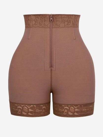 Feelingirl Tummy Control Shaping Shorts Butt Lifter with Clasps and Zipper