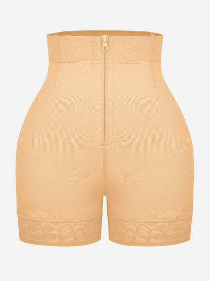 Feelingirl Tummy Control Shaping Shorts Butt Lifter with Clasps and Zipper