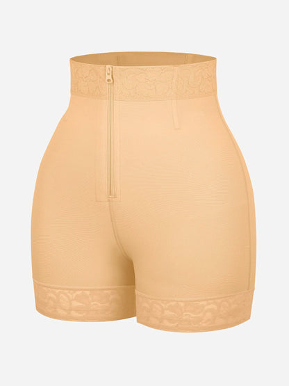Feelingirl Tummy Control Shaping Shorts Butt Lifter with Clasps and Zipper