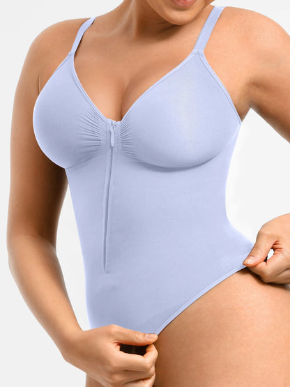 Feelingirl Tummy Control Seamless Zipper Shaping Bodysuit