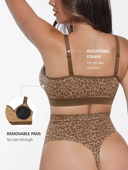 Feelingirl Leopard Print Wireless Set