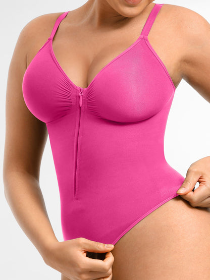 Feelingirl Tummy Control Seamless Zipper Shaping Bodysuit