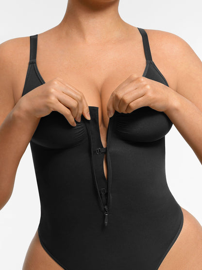 Feelingirl Tummy Control Seamless Zipper Shaping Bodysuit