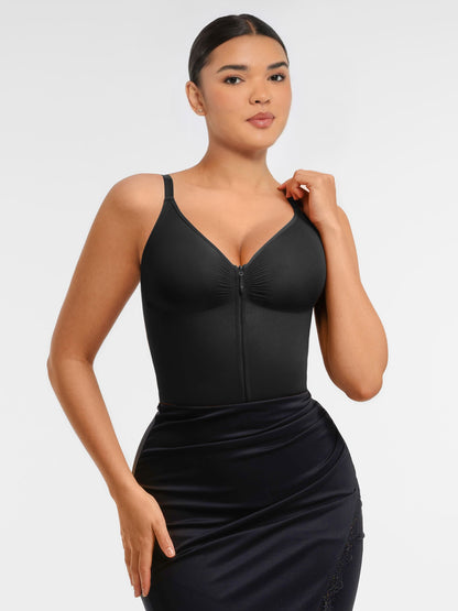 Feelingirl Tummy Control Seamless Zipper Shaping Bodysuit