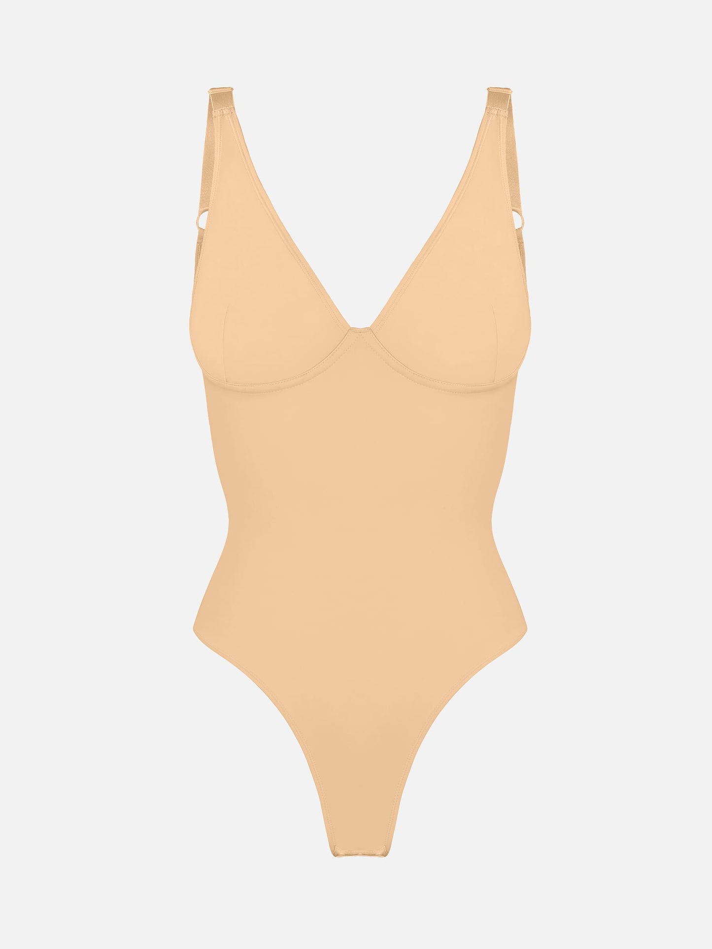 Feelingirl V Neck Tummy Control Shaping Bodysuit