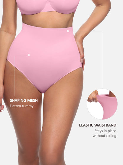 Feelingirl Built-in Elastic Mid-Waist Shaping Panties